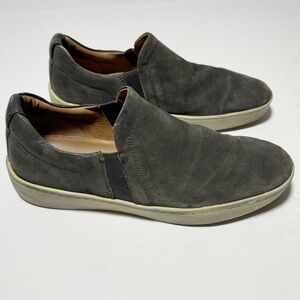 Vince Soren Nubuck Leather Slip-on Shoes